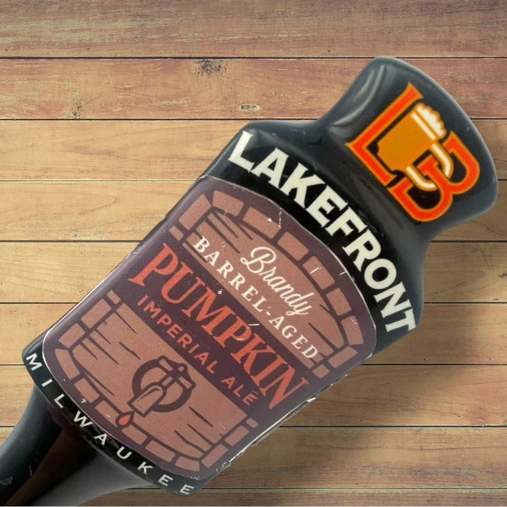 Lakefront Brewery Brandy Barrel Aged Pumpkin Ale Beer Tap Handle Breweriana